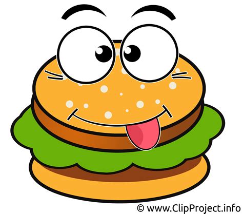 Hamburger Cartoon Clip Art 3 Image 7716
