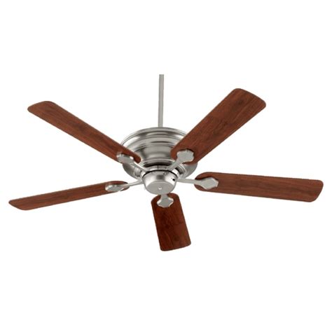A chandelier ceiling fan adds function and glamourous style; Quorum Lighting Barclay Satin Nickel Ceiling Fan Without ...