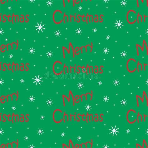 Merry Christmas Seamless Pattern With The Inscription Merry Christmas