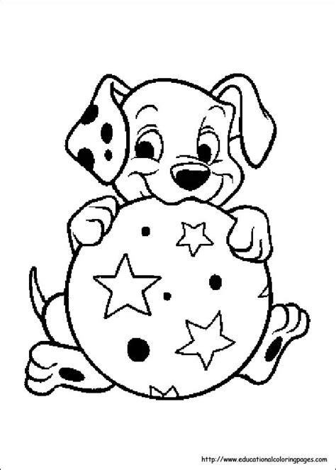 Print out some coloring pages on a rainy day or if you are going. 101 Dalmation Coloring Pages