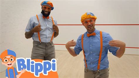 Blippi Plays Basketball With Nba Player Andre Drummond Fun And