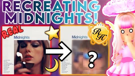 Recreating Taylor Swfit Midnights Album In Royale High Roblox Royale