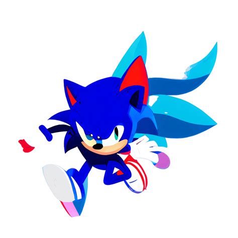 Sonic The Hedgehog Running Graphic · Creative Fabrica