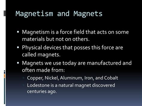 Ppt Magnetism And Electromagnetism Powerpoint Presentation Free