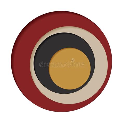Round Palette Of Four Colors On A White Background Vector Stock