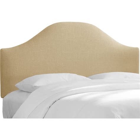 Curved Linen Headboard Multiple Colors And Sizes