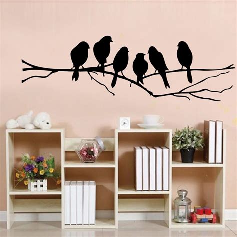 For example, the clock decals are do actually tell time and the white and black wall decor stickers are also available at style & apply. 85*26cm DIY Wall stickers Decal Removable Black Bird Tree ...