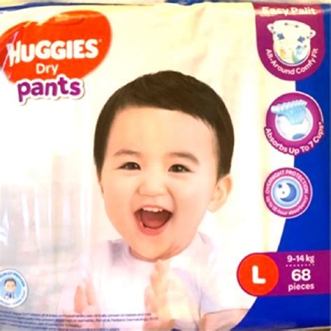 Huggies Dry Pants Large Disposable Pull Up Pants 68s Shopee Philippines