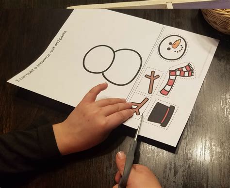 Snowman And Snowflake Cut And Paste Activities