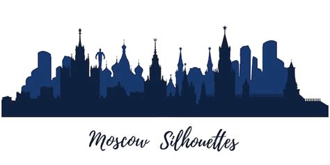 Premium Vector Vector Silhouette Of The City Building Kremlin Moscow