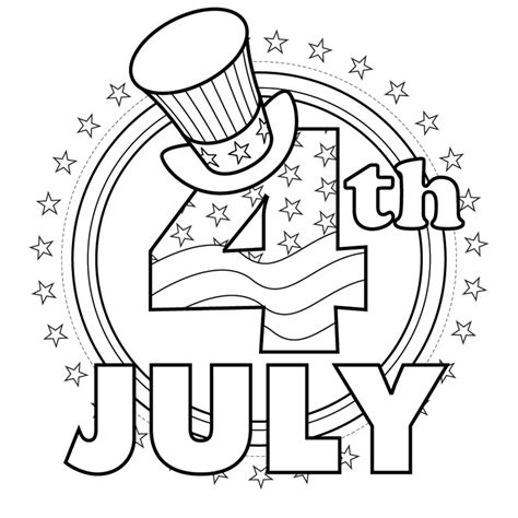 Illustration about july coloring pages for kids. Free Coloring Pages: Fourth of July Coloring Pages