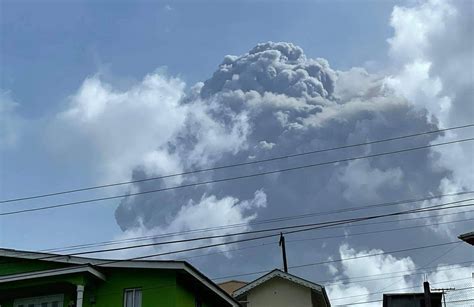 Eerie St Vincent Volcano Eruption Videos Show Ash Covering Barbados