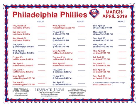 Sep 11, 2001 · visit espn to view the philadelphia phillies team schedule for the current and previous seasons Printable 2019 Philadelphia Phillies Schedule