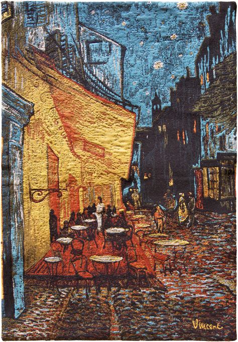 Terrasse Du Caf Le Soir Van Gogh Vincent Van Gogh Tapisseries