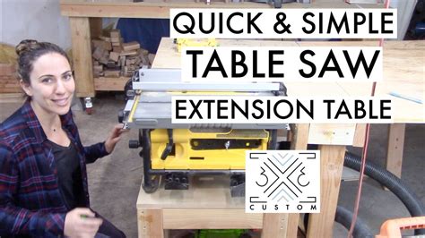 Table Saw Extension Table Table Saw Workbench Diy Workbench