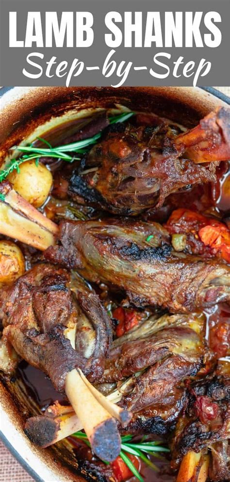 Along with the classic slow cooked lamb shanks in red wine sauce, there's nothing tricky about this recipe. Mediterranean-Style Wine Braised Lamb Shanks with ...