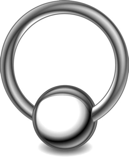 Body Piercing Ring Vector Illustration Public Domain Vectors