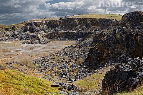 Stock Photo Of Disused Limestone Quarry Near Minera North Wales Uk