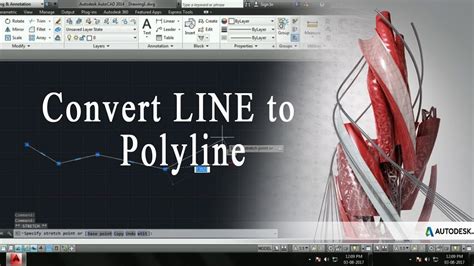 How To Convert Line To Polyline In Autocad Youtube