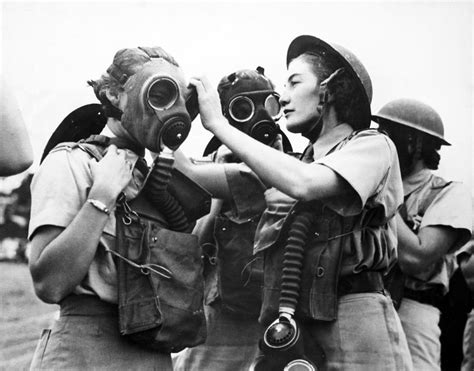 Gas Mask Training World War Ii Photograph By Science Photo Library
