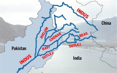 Indus River System And Its Tributaries