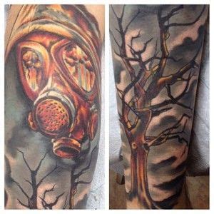 Maybe you would like to learn more about one of these? Post apocalyptic full leg piece by Rob Daughaday at Lucky ...