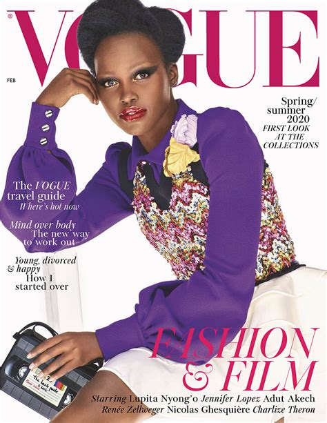 Lupita Nyong O Covers British Vogue February 2020 By Steven Meisel Fashionotography
