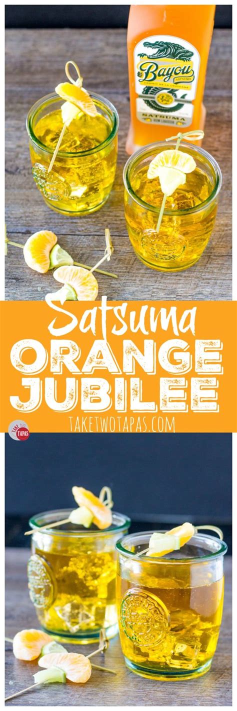 Mix the ingredients into the glass and serve with a slice of lemon put on the glass. Orange Jubilee 3 ingredient cocktail | Take Two Tapas | #Satsuma #orange #cocktail #rum | Easy ...