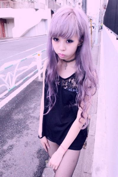 Best purple hair colors for deep skin. black lace dress on Tumblr