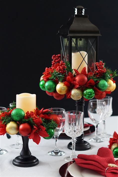 Easy Diy Christmas Ornament Centerpiece For The Perfect Tablescape