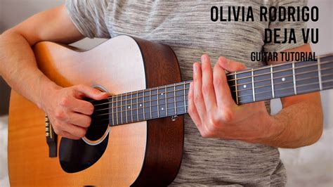 Olivia Rodrigo Deja Vu EASY Guitar Tutorial With Chords Lyrics