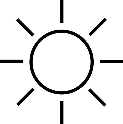 Sunny Clipart Black And White Clip Art Library