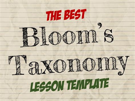The Best Lesson Template Teaching Resources