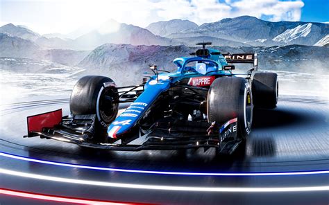 Download Wallpapers Alpine A521 4k Fernando Alonso 2021 F1 Cars