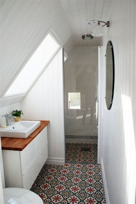 Slanted ceiling shower ideas pictures remodel decor. Bathroom Ideas Sloped Ceiling | Loft bathroom, Beautiful small bathrooms