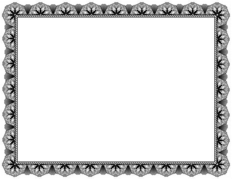 Free Printable Certificate Border Templates [word Pdf] Modern