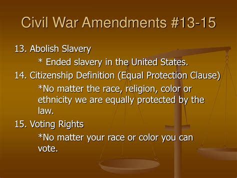 Ppt The Amendments 11 27 Powerpoint Presentation Free Download Id