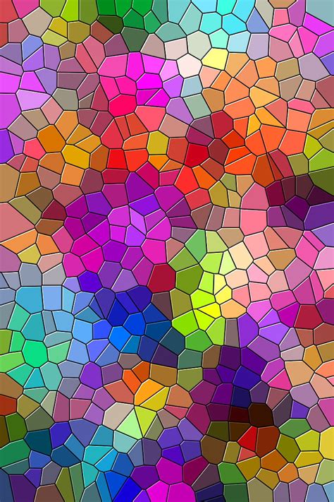 Hd Wallpaper Mosaic Multicolored Texture Patterns Multi Colored