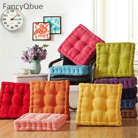 Tristin acorn outdoor premium square seat cushion. Thick Corduroy Elastic Chair Cushions For Kitchen Chair ...