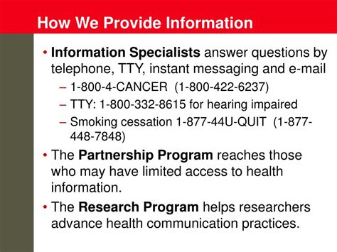 Ppt Community Outreach The Ncis Cancer Information Service