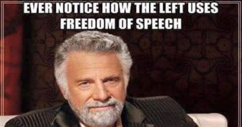 Meme Reveals Exactly How Liberal Use Freedom Of Speech