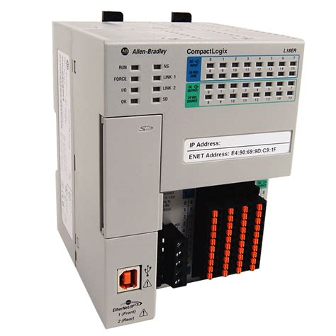 Allen Bradley Compactlogix 5370 Ethernet Controller 1769 L18er Bb1b