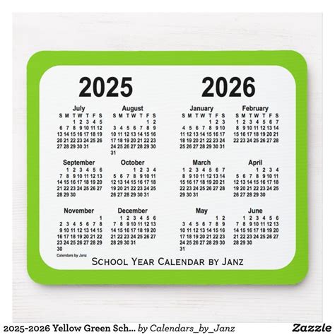 Greens Farms Academy Calendar 2025-2026
