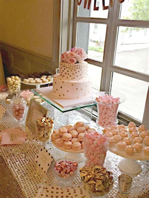 Bubbly Bar, Blush, Pink & Gold Bridal/Wedding Shower Party Ideas