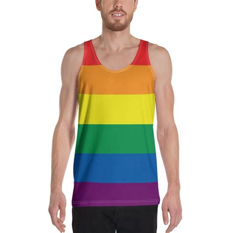 Rainbow Tank Top For Gay Pride Etsy