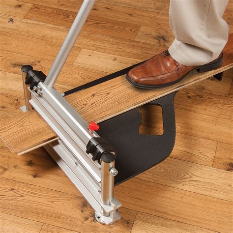 This means you will have repeating patterns within snap a chalk line and use that line to guide your planks. 13" Flooring Cutter - Roberts Consolidated