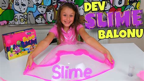 dev slİme balonu slime videosu eğlenceli Çocuk oyunu evde oyun youtube