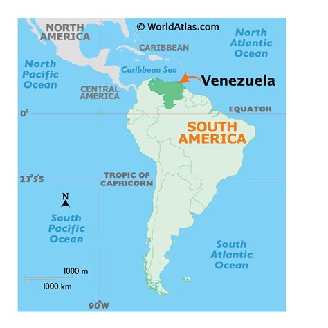 Venezuela Maps Including Outline And Topographical Maps