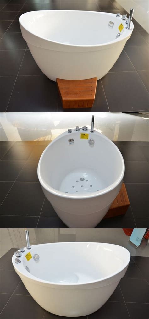 It is possible to fit a soak worthy tub into a tiny bathroom if you are armed with the right information. HS-B1801T freestand small bathroom bathtub/ very small ...