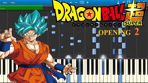 Dragon Ball Super Opening 2 Piano Youtube